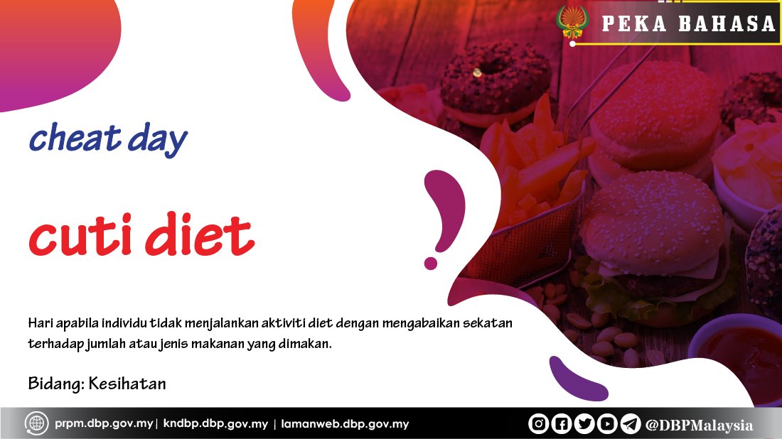 pekabahasa cuti diet