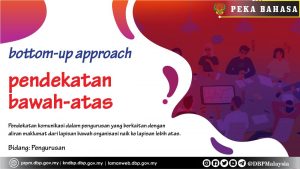 pekabahasa pendekatan bawah atas