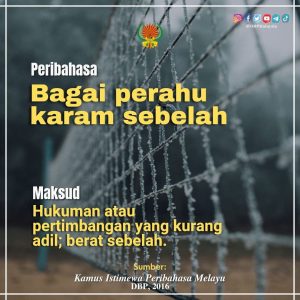 bagai perahu karam sebelah 220122