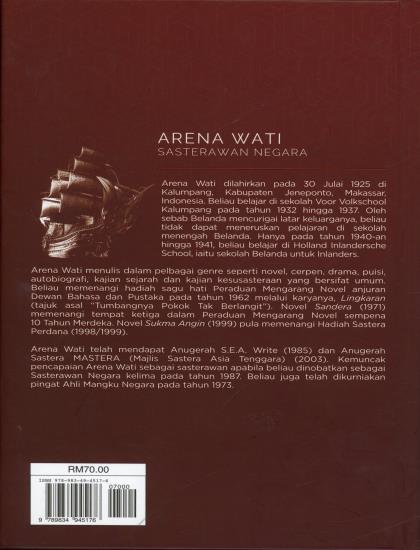EDISI KARYA MALAR SEGAR SASTERAWAN NEGARA: SUKMA ANGIN - ARENA WATI (KK) - Image 2