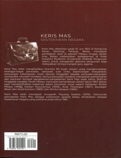 EDISI KARYA MALAR SEGAR SASTERAWAN NEGARA: SAUDAGAR BESAR DARI KUALA LUMPUR - KERIS MAS (KK) - Image 2