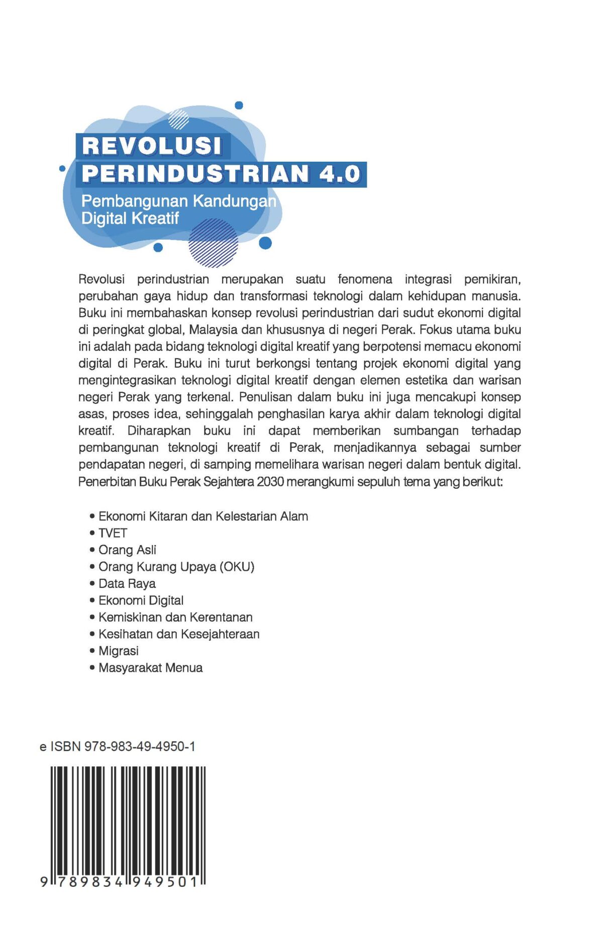 SIRI PENERBITAN PERAK SEJAHTERA 2030: REVOLUSI PERINDUSTRIAN 4.0 PEMBANGUNAN KANDUNGAN DIGITAL KREATIF - Image 2