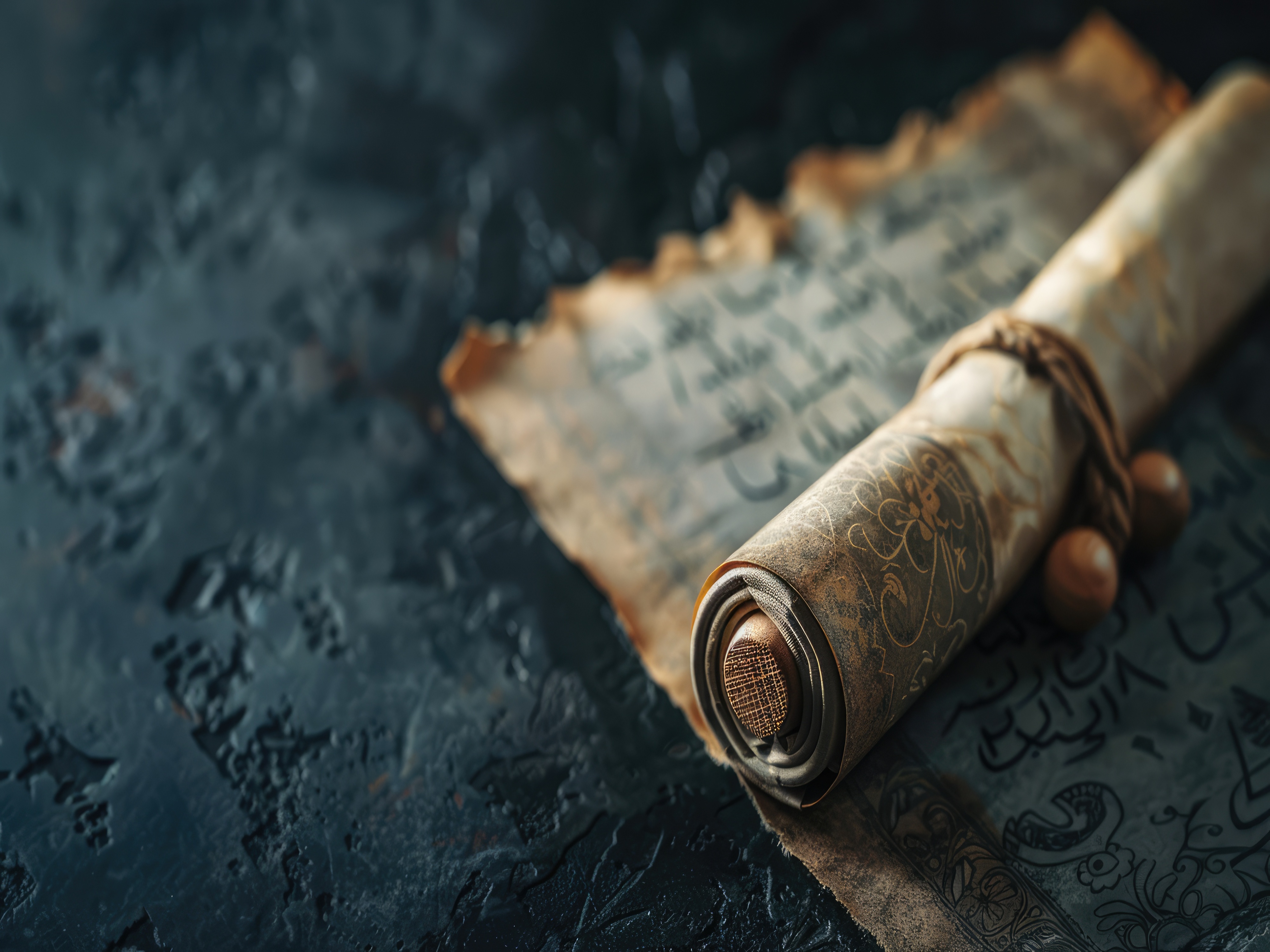 view ancient scroll writing documenting history 1
